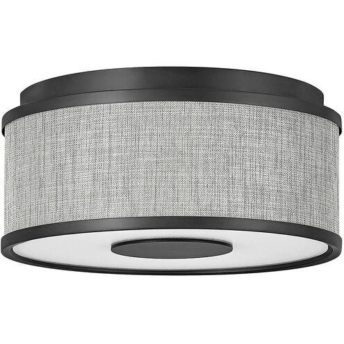 Galerie Halo 2 Light 13.25 inch Black Indoor Flush Mount Ceiling Light