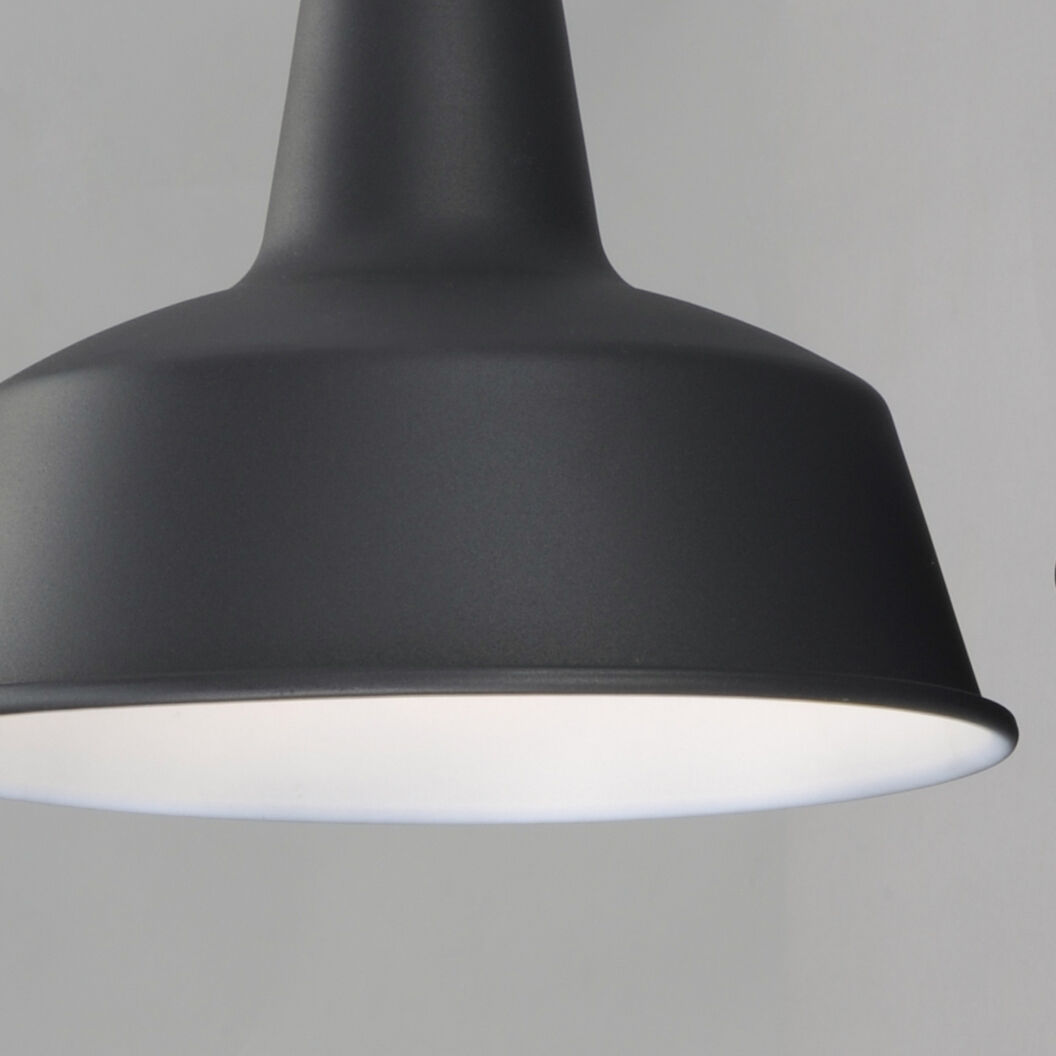 Pier M 1 Light 11 inch Black Outdoor Wall Mount