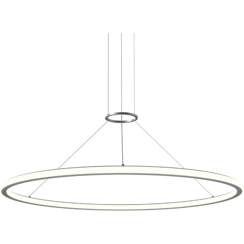 Luna LED 50 inch Bright Satin Aluminum Pendant Ceiling Light