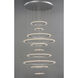 Saturn II LED LED 30 inch Matte Silver Multi-Light Pendant Ceiling Light