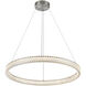 Chevron LED 31.5 inch Brushed Nickel Pendant Ceiling Light