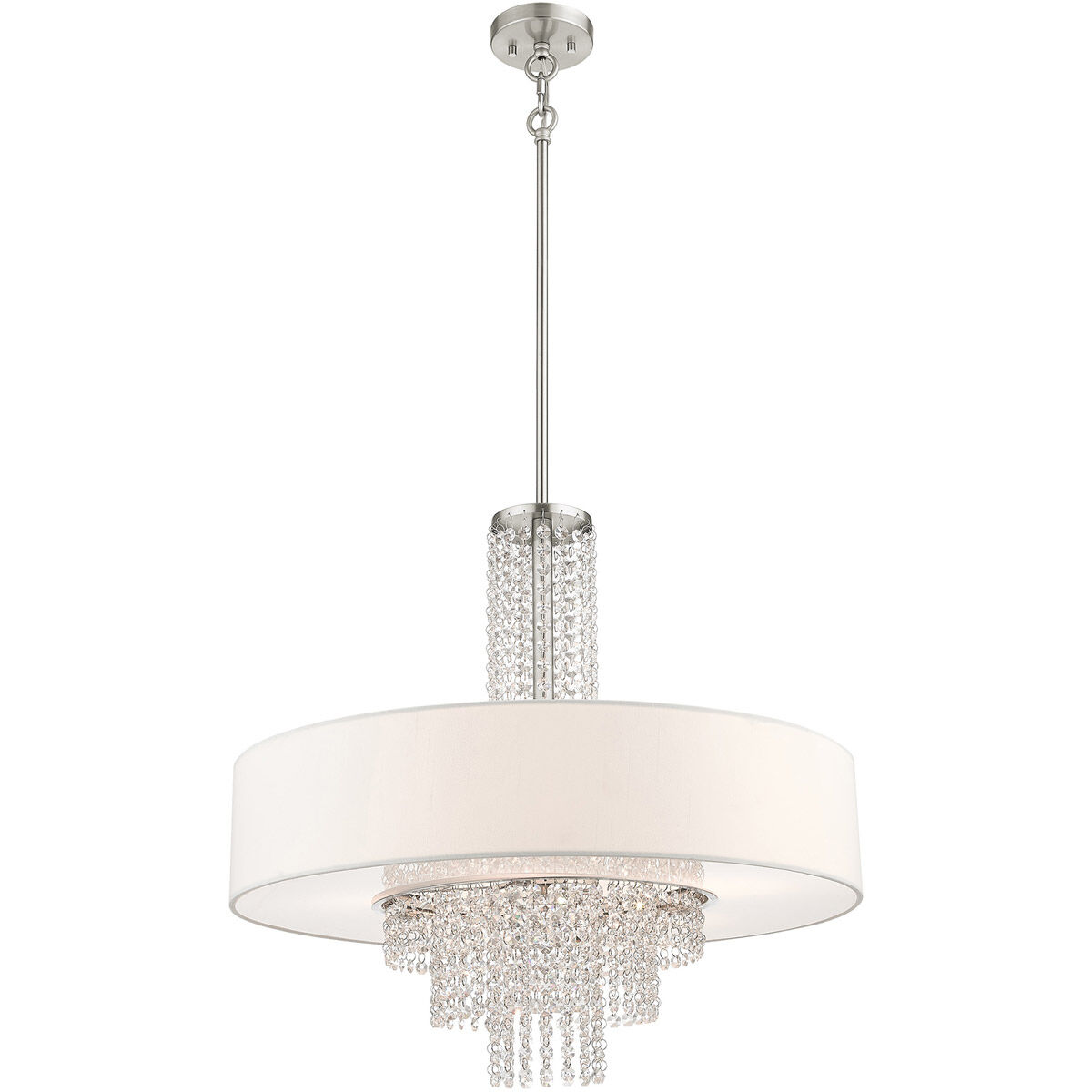 Carlisle 5 Light 25 inch Brushed Nickel Pendant Ceiling Light