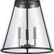 Judy 3 Light 16 inch Matte Black Pendant Ceiling Light