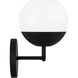 Alvin 2 Light 16.5 inch Midnight Black Bath Vanity Wall Light