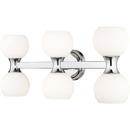 Artemis 6 Light 25 inch Chrome Vanity Wall Light