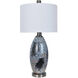 Logan 33 inch 150 watt Black Chrome and Other Table Lamp Portable Light