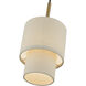 Bellingham 1 Light 7 inch Antique Gold Leaf Mini Pendant Ceiling Light