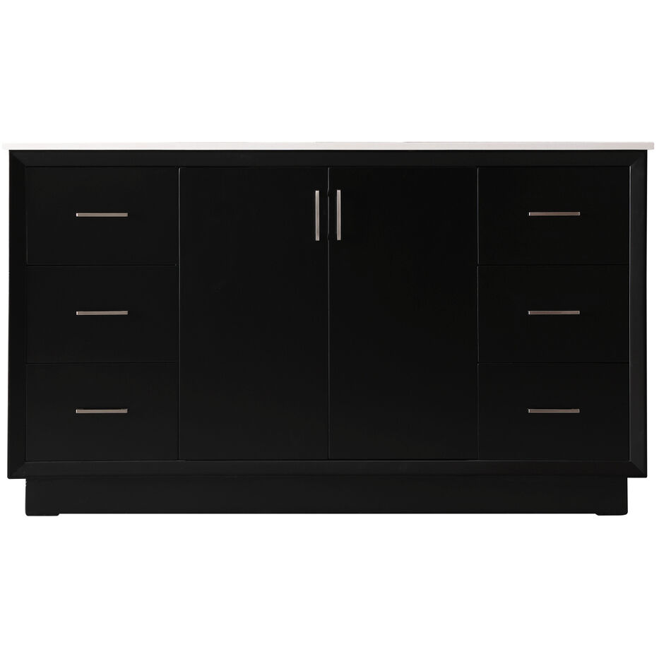 Hayes 60 X 22 X 35 inch Black Vanity Sink Set
