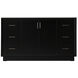 Hayes 60 X 22 X 35 inch Black Vanity Sink Set