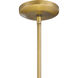 Goldenridge 1 Light 20 inch Legacy Brass and Dark Matte Black Pendant Ceiling Light