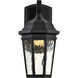 East River LED 12 inch Matte Black Outdoor Wall Sconce