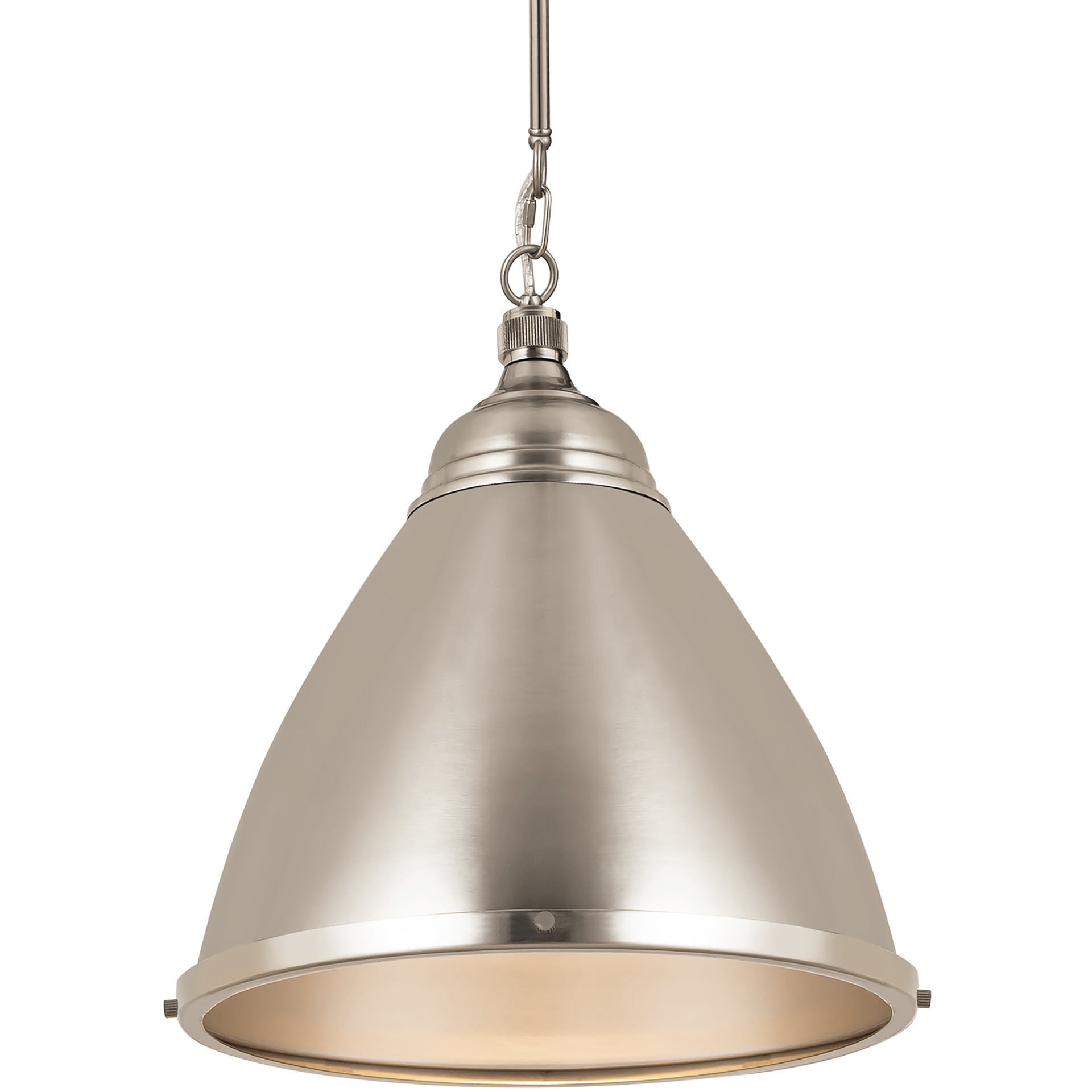 Katelyn Pendant Ceiling Light in Brushed Steel