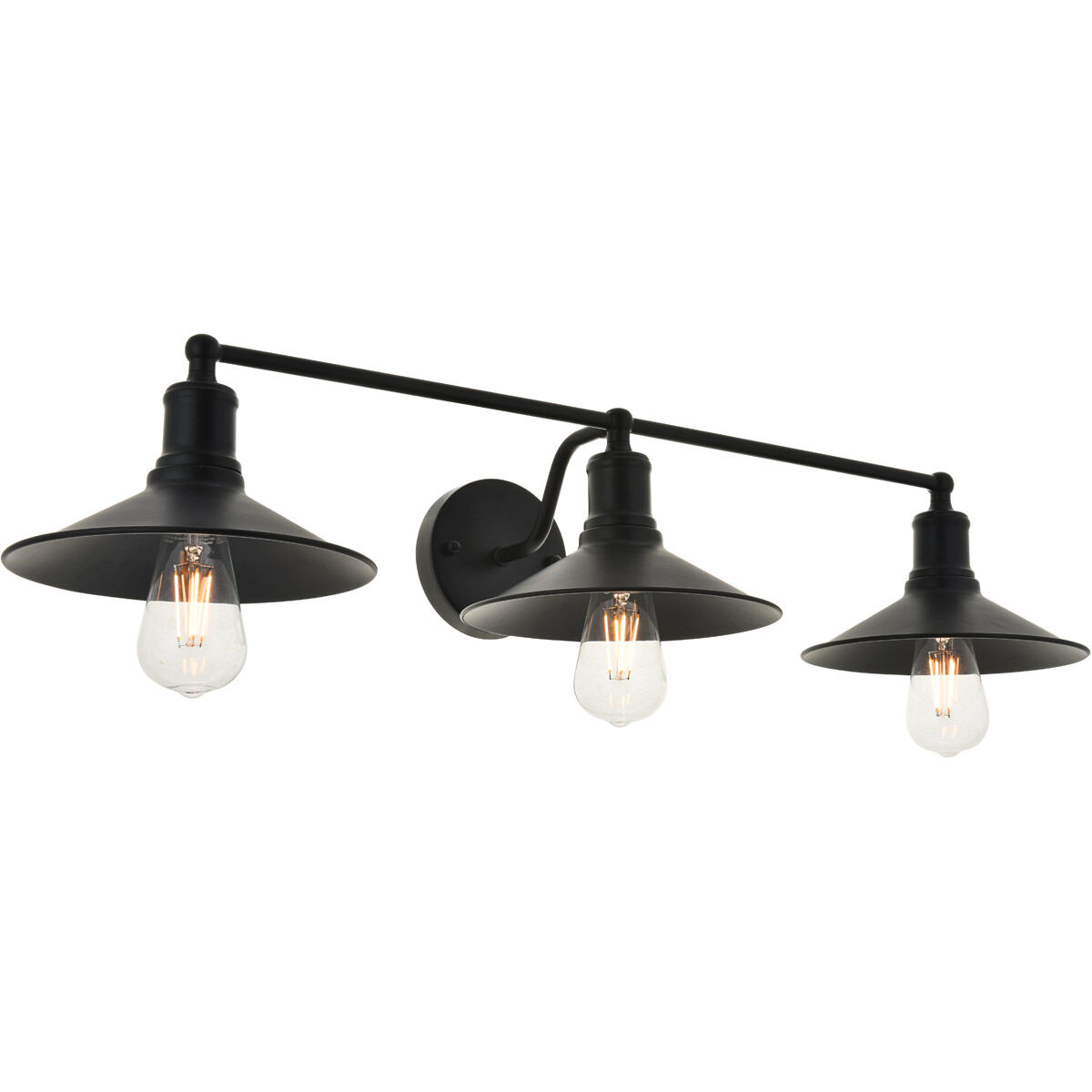 Etude 3 Light 33 inch Black Wall Sconce Wall Light