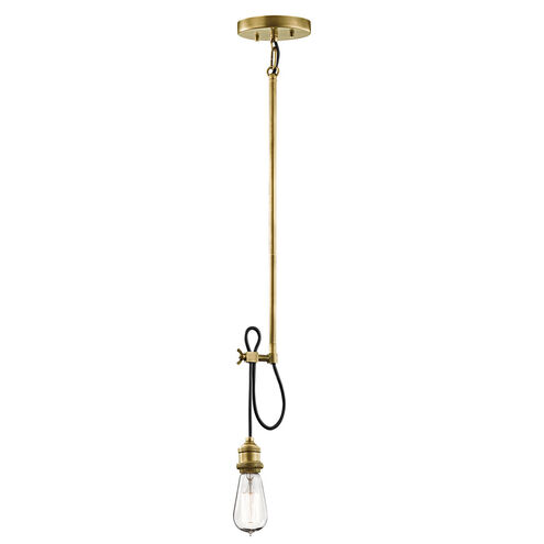 Rumer 1 Light 2 inch Natural Brass Pendalette Ceiling Light