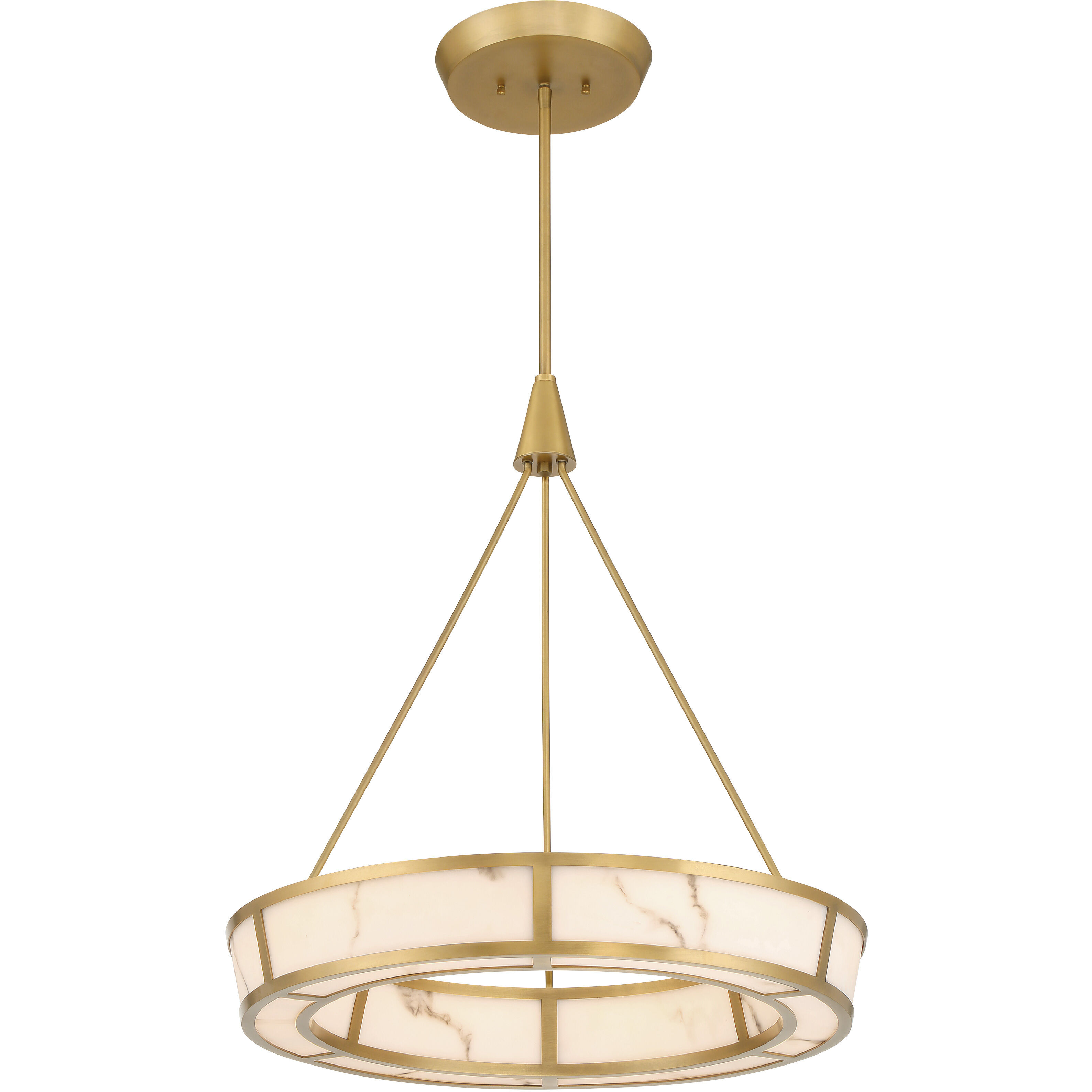 Velaris LED 24 inch Legacy Brass Pendant Ceiling Light