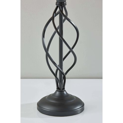 Darcy 26 inch 60.00 watt Black Metal Table Lamp Portable Light, Simplee Adesso