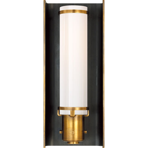 Thomas O'Brien Greenwich 1 Light 4.25 inch Bronze with Antique Brass Bath Sconce Wall Light in Bronze and Hand-Rubbed Antique Brass