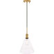 Meadville 1 Light 10 inch Brass Pendant Ceiling Light