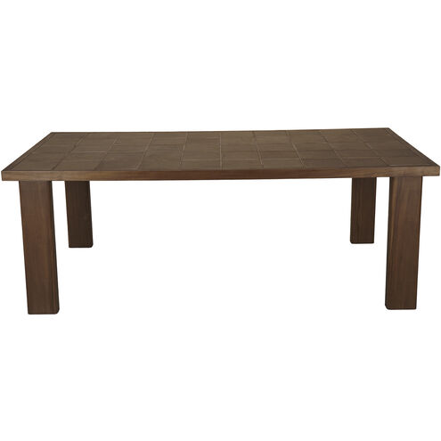 Marina 81.81 X 42.05 inch Brown Outdoor Dining Table