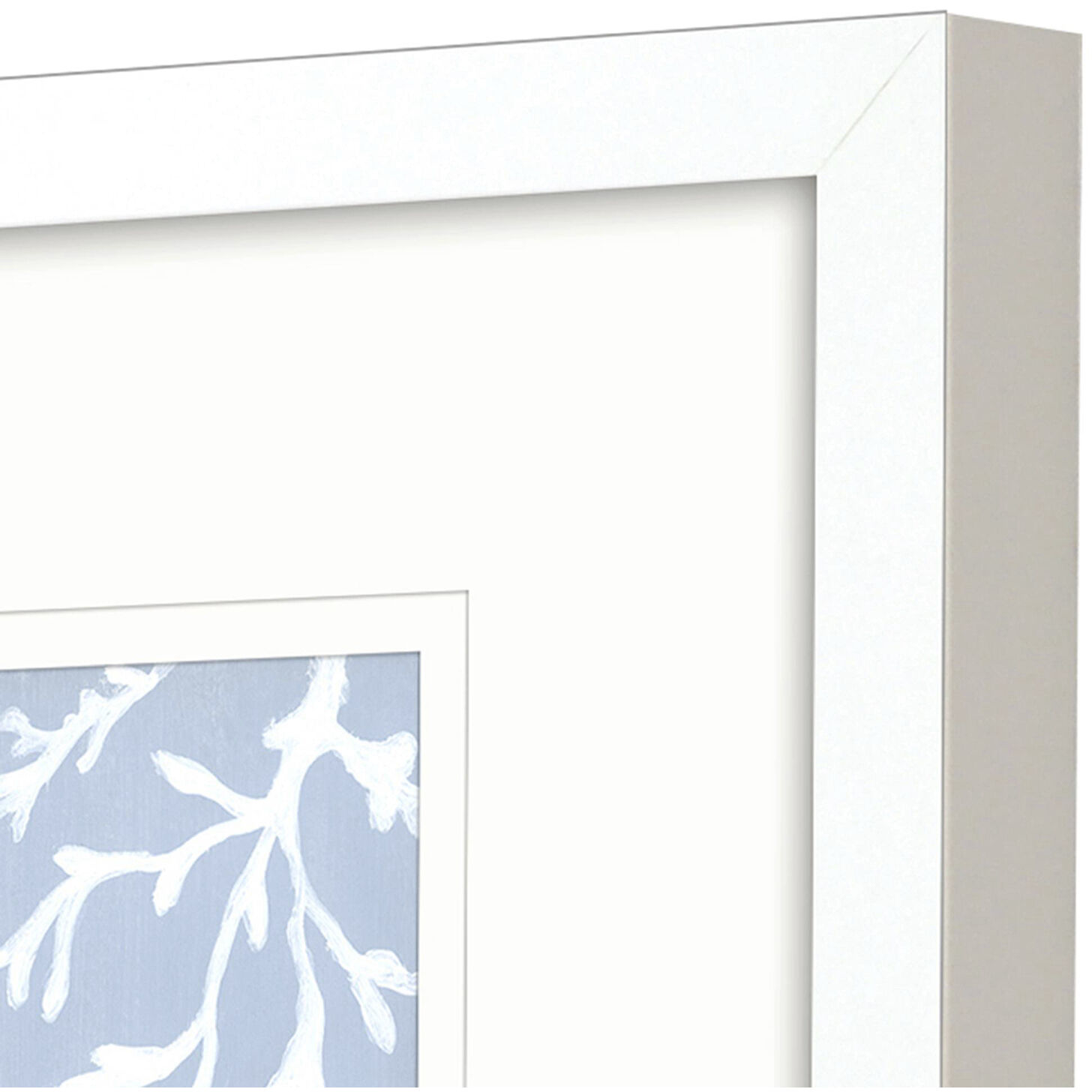 Waterside Blue and White Framed Art, Propac