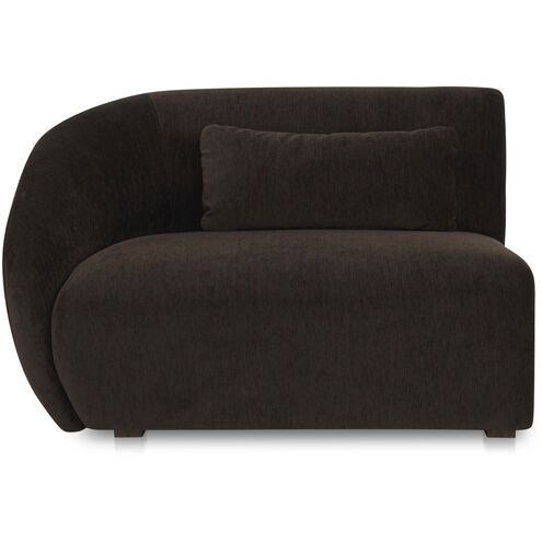 Amelia Dark Brown Sofa, Left