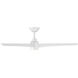 Novelle 52 inch Matte White Downrod Ceiling Fan