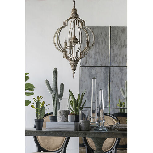 Donalt 3 Light 16.7 inch White and Gold Pendant Ceiling Light