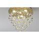 Canada LED 14 inch Gold Semi Flush Mount Ceiling Light