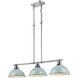 Yep Duncan Island Light Ceiling Light in Chrome, Seafoam