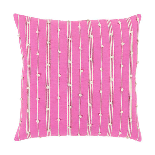 Accretion 22 X 22 inch Bright Pink and Cream Pillow Kit