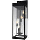 Windsor 4 Light 22.5 inch Black Outdoor Wall Light