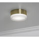 Emma LED 5.75 inch Light Antique Brass Flush Mount Ceiling Light