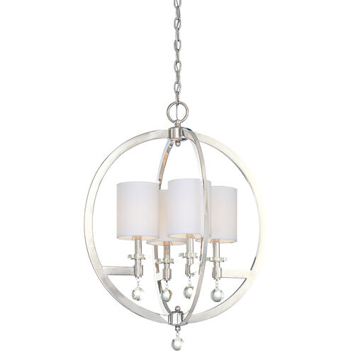 Chadbourne 4 Light 22.5 inch Polished Nickel Pendant Ceiling Light