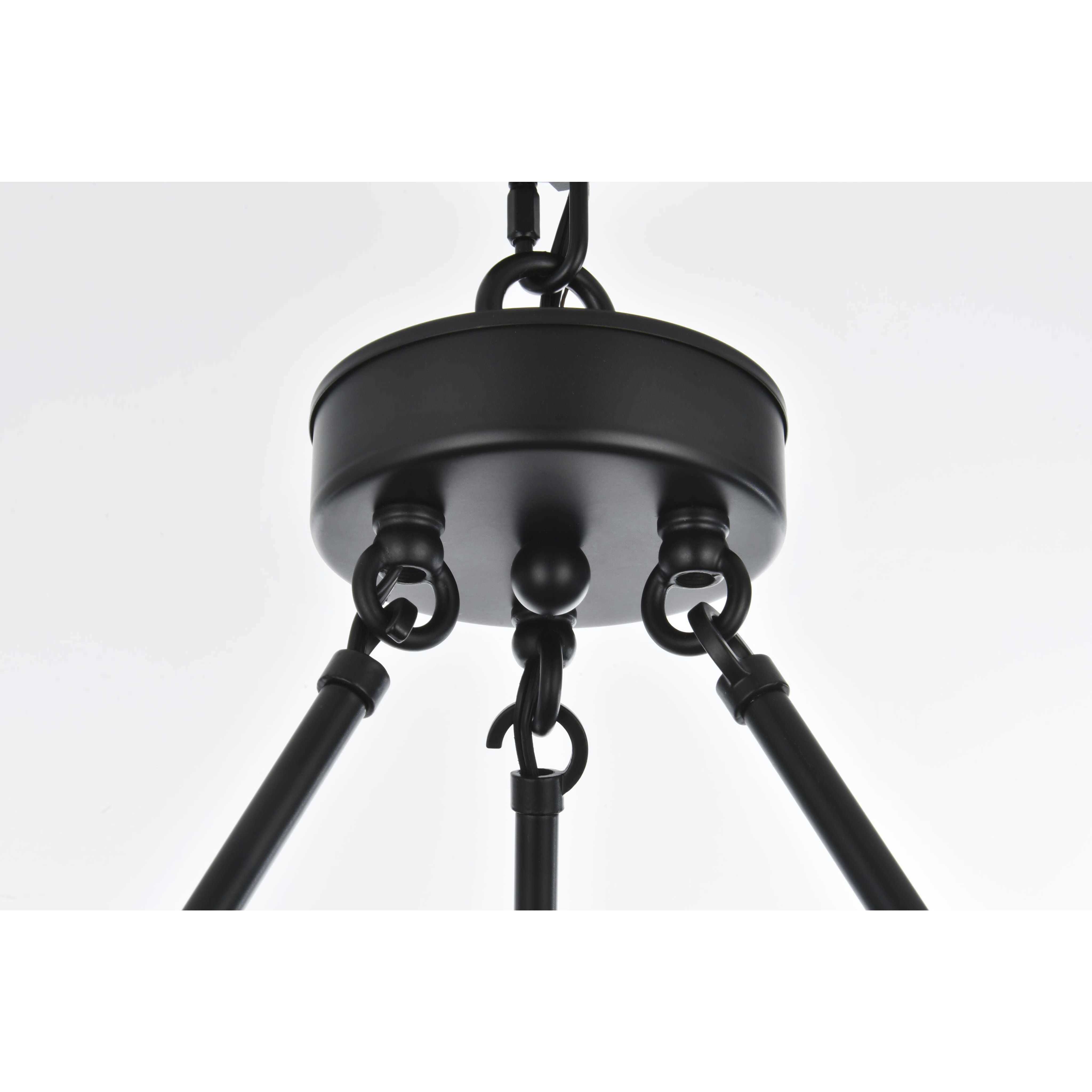 Cadence 15 Light 36 inch Black Chandelier Ceiling Light