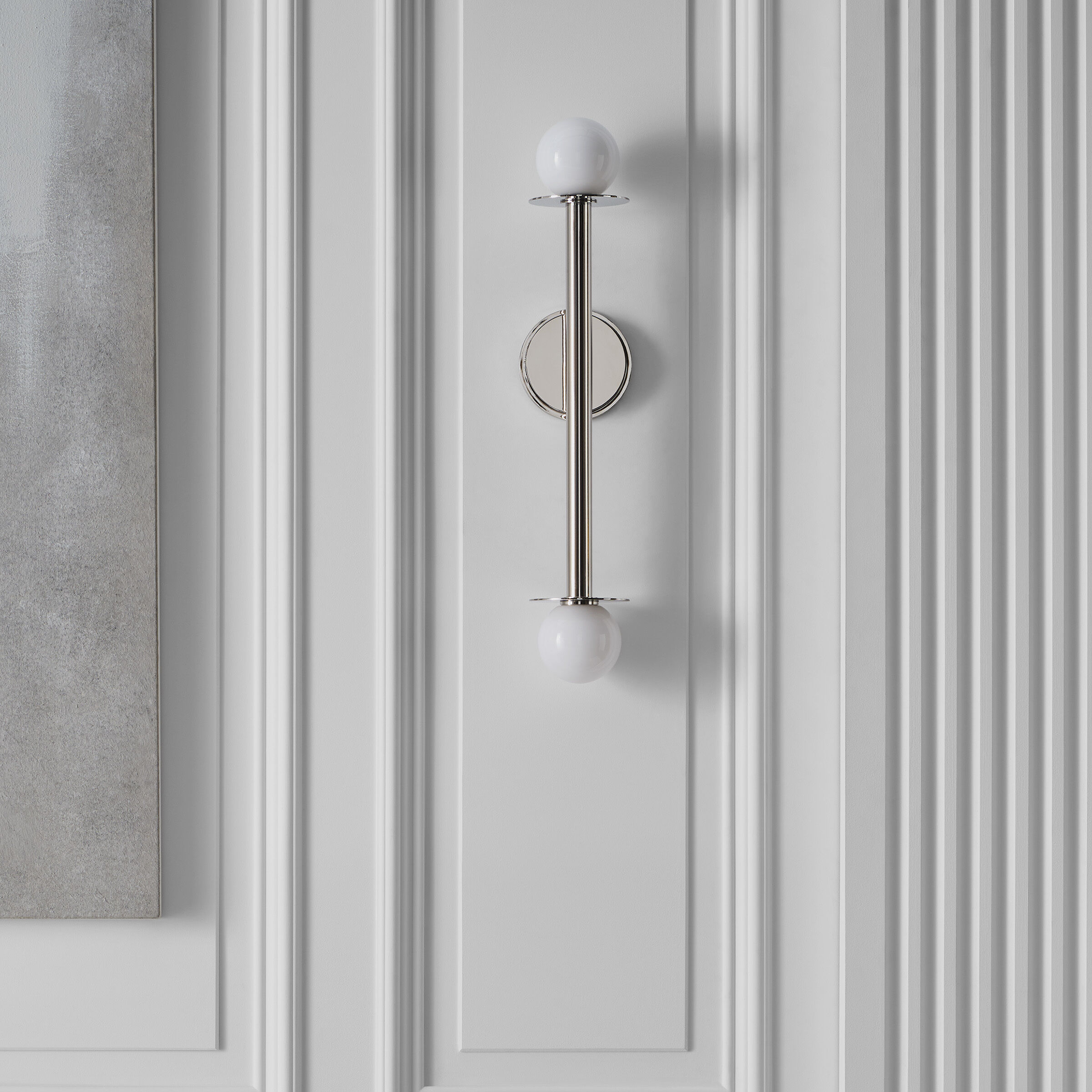 Kelly by Kelly Wearstler Nodes 2 Light 4.75 inch Polished Nickel Sconce Wall Light