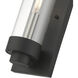Hillcrest 1 Light 12 inch Textured Black Outdoor ADA Wall Lantern