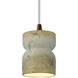 Radiance Collection 1 Light 3.5 inch Greco Travertine Pendant Ceiling Light