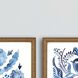 Geometrics Collection Blue Framed Art