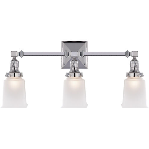 Chapman & Myers Boston5 3 Light 22 inch Chrome Triple Bath Sconce Wall Light
