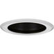 Recessed Lighting Black Recessed Baffle Trim, for 5in Housing P851-ICAT