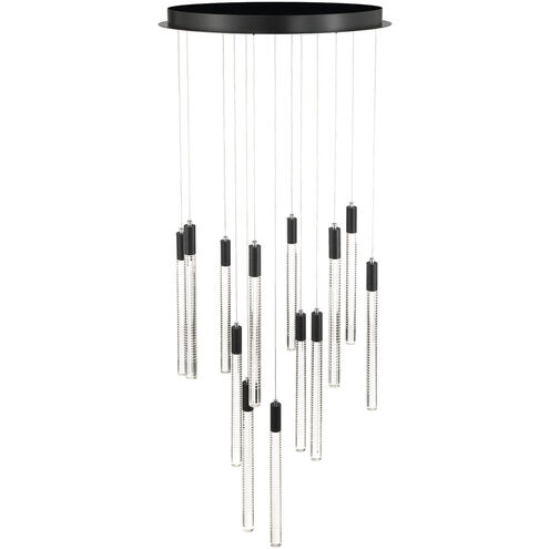 Celine LED 23.62 inch Black Chandelier Ceiling Light