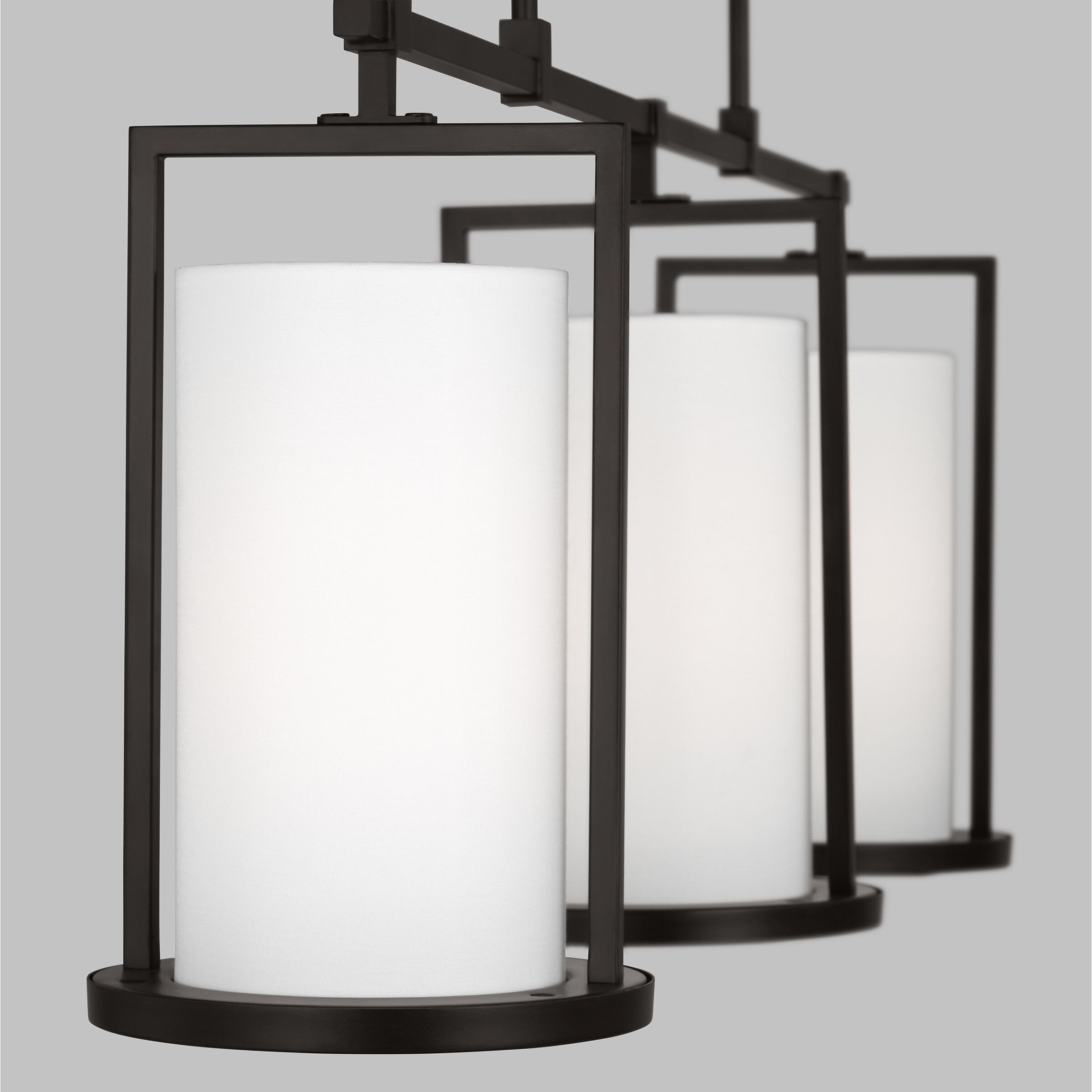 Thom Filicia Sherwood 3 Light 47.13 inch Aged Iron Linear Chandelier Ceiling Light