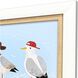 Sassy Seagull Blue and Multi and Red Framed Art, Propac