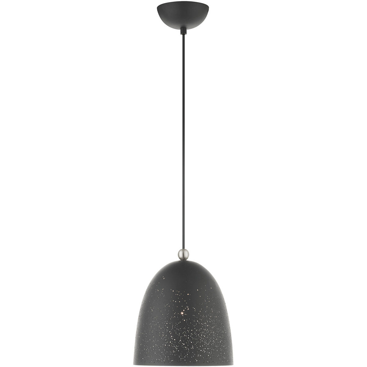 Arlington 1 Light 10 inch Scandinavian Gray with Brushed Nickel Accents Pendant Ceiling Light