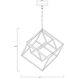Dexter 3 Light 21 inch Matte Black with Polished Chrome Accents Pendant Ceiling Light