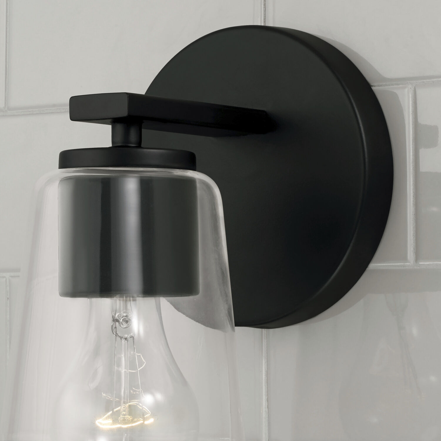 Portman 1 Light 5 inch Matte Black Sconce Wall Light