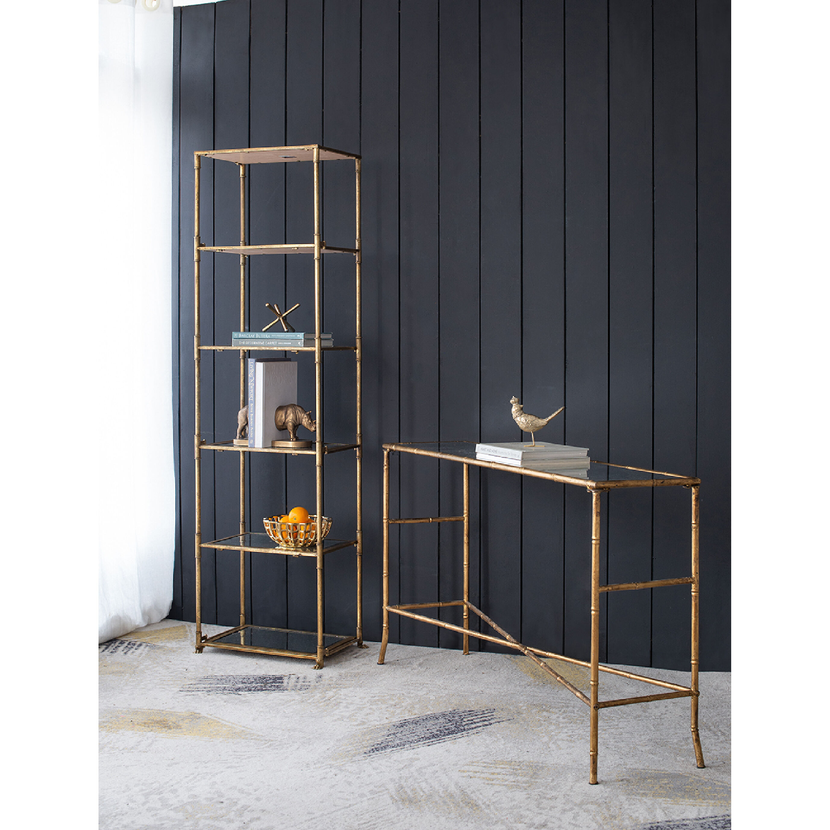 Persia 70.5 X 19.7 X 14.6 inch Gold Shelf