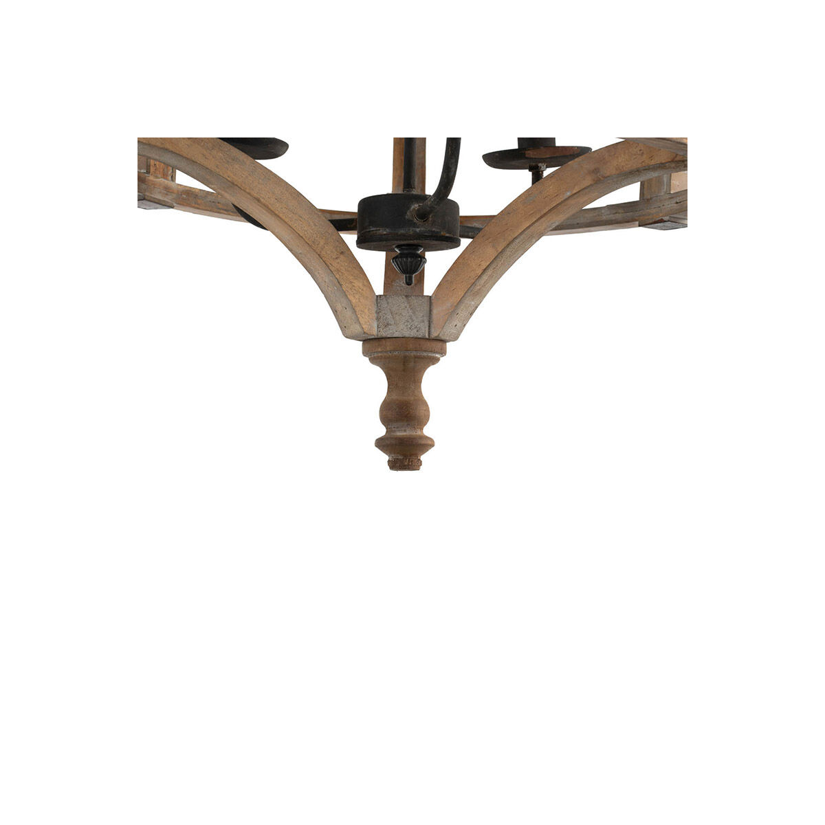 Andreas 3 Light 20.1 inch Antique Wood Pendant Ceiling Light