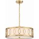 Graham 6 Light 18 inch Antique Gold Chandelier Ceiling Light