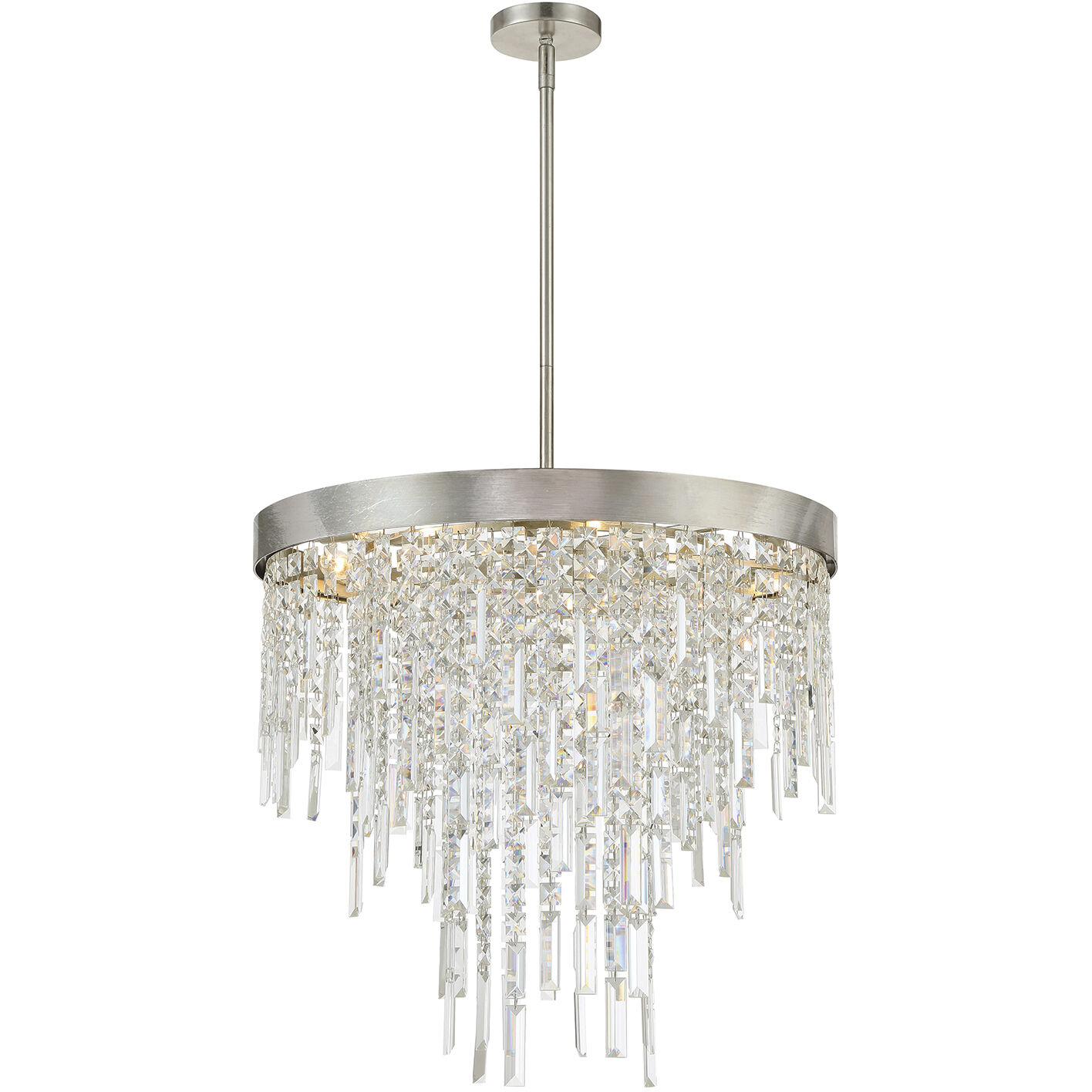 Winfield 6 Light 24 inch Antique Silver Chandelier Ceiling Light